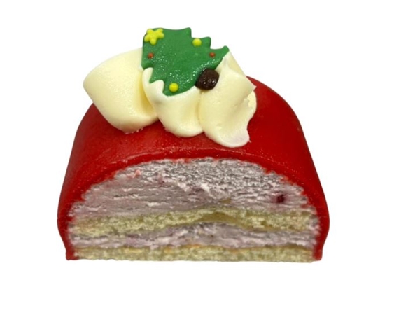 Kerst bûche framboise gebak