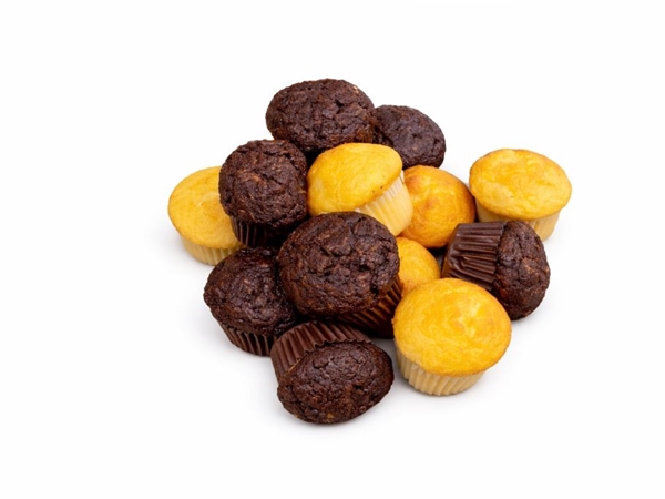 Mini muffins chocolade & vanille