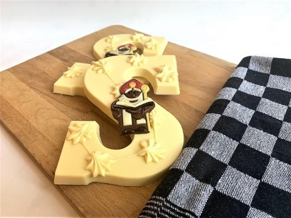 Chocoladeletter wit